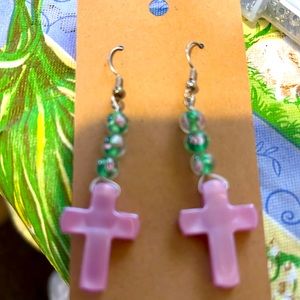 Cross earrings